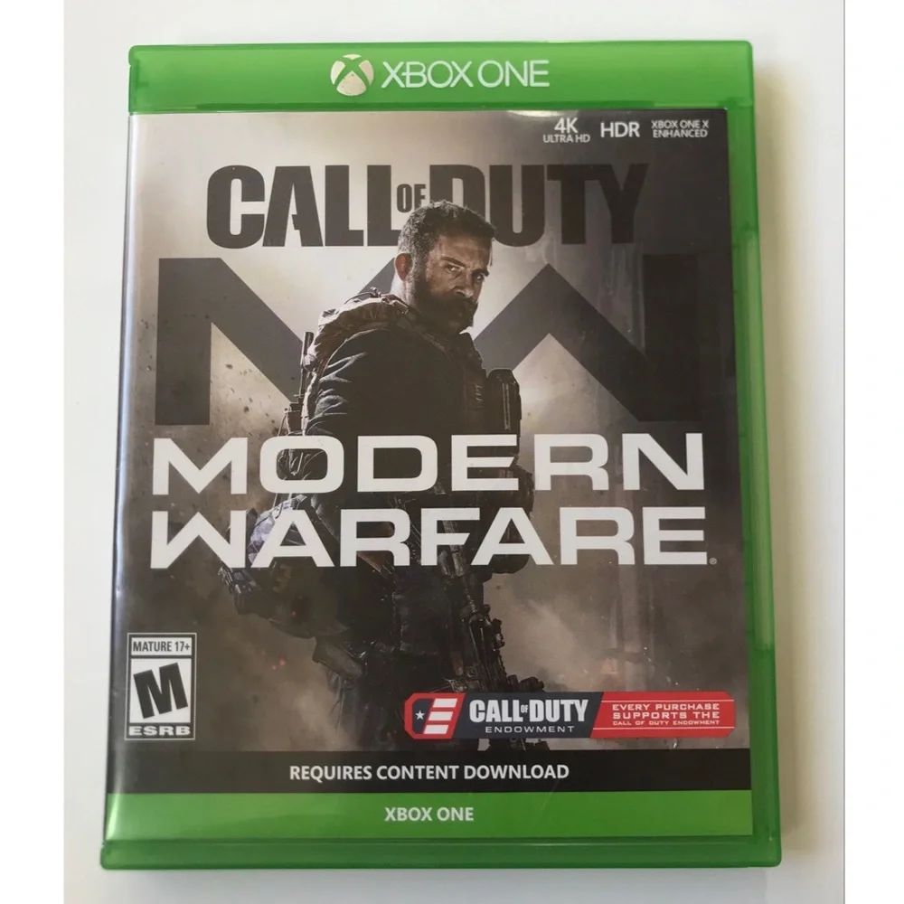 Call of Duty Modern Warfare Xbox One Game Disc Case Included Mature 17+